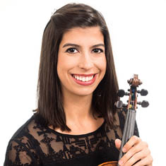 Samantha Bennett, guest violinist