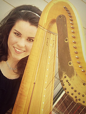 Emily Jumes Oskins, harpist